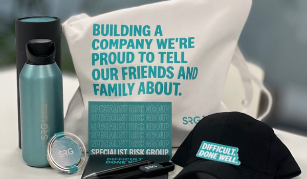 Tas met goodies die Sibbing collega's hebben gekregen